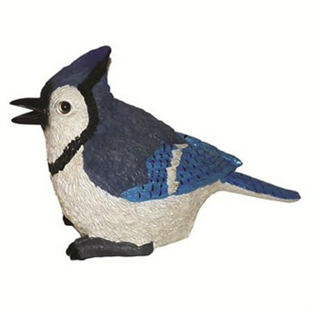 Michael Carr Designs Critter Chirper Collection Blue Jay Bird Lawn Figure