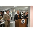 thumbnail image 1 of Michael Chertoff Secretary Of Homeland Security Updates The Media On The Fema Response To Hurricane Katrina. Secretary Of Health And Human Services Mike Leavitt Left Looks On. History (36 x 24), 1 of 1