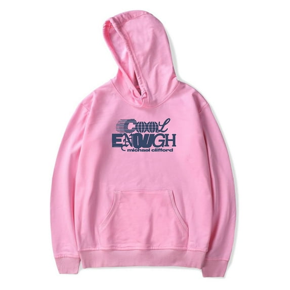 Michael Clifford Cool Enough Bone Merch Hoodie Pockets Drawstring Unisex Hooded Sweatshirt Fashion Clothing