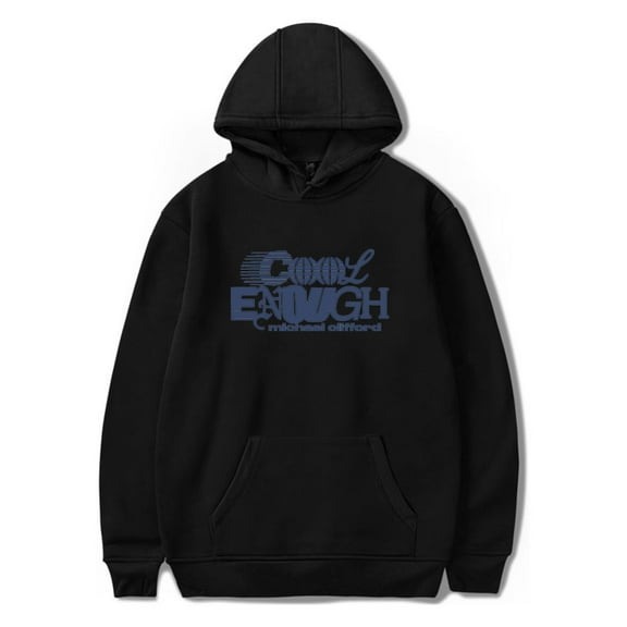 Michael Clifford Cool Enough Bone Merch Hoodie Pockets Drawstring Unisex Hooded Sweatshirt Fashion Clothing