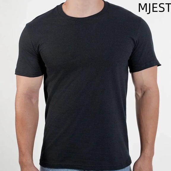 Men Women O Neck T-shirt High Qualtity Cotton Tee Solid Color Short Sleeved T Shirts Black White Breathable Clothing Couple Tops
