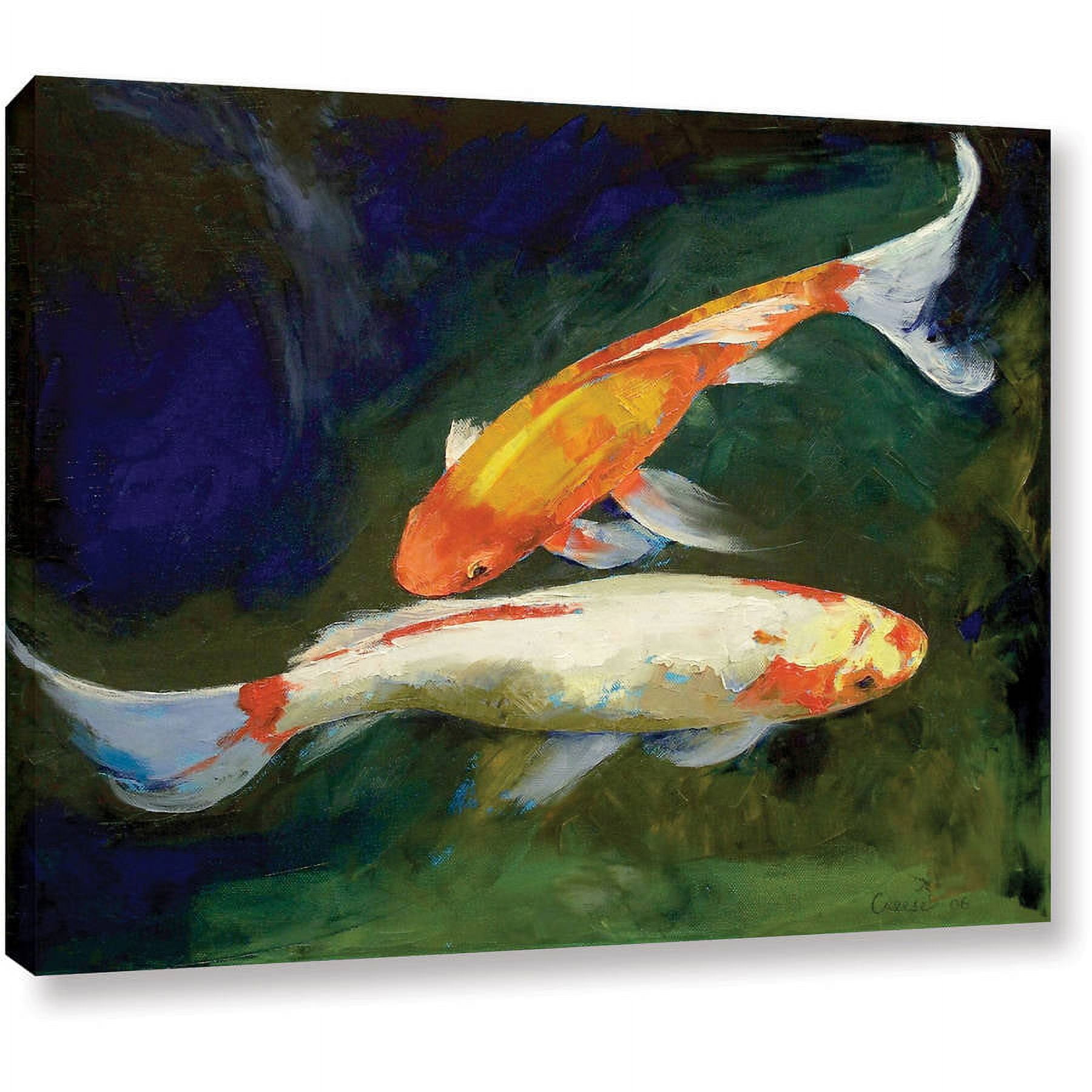 Michael Creese "Feng Shui Koi Fish" Gallery-wrapped Canvas