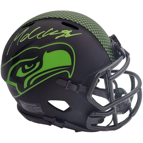 Michael Dickson Autographed Seattle Seahawks Eclipse Black Speed Mini Helmet MCS Holo 200269