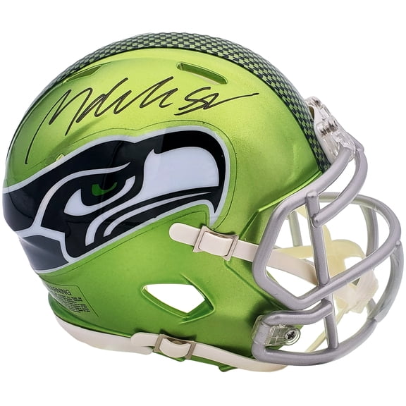 Michael Dickson Autographed Seattle Seahawks Flash Green Speed Mini Helmet MCS Holo 200271