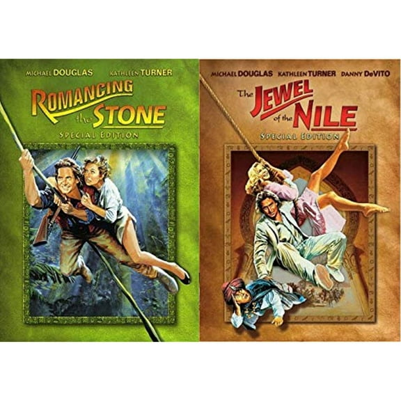 Michael Douglas / Kathleen Turner Combo: Romancing the Stone (Special Edition DVD) / Jewel of the Nile (Special Edition DVD)