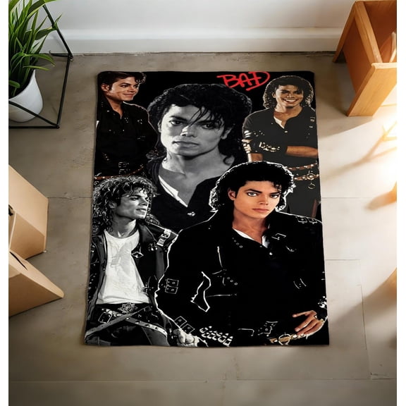 Michael Famous Music Ultra Soft Flannel Blanket, Michael J Fan Gift, Cozy Warm Bedroom Couch Sofa Travel Camping Throw, Birthday Christmas Gift