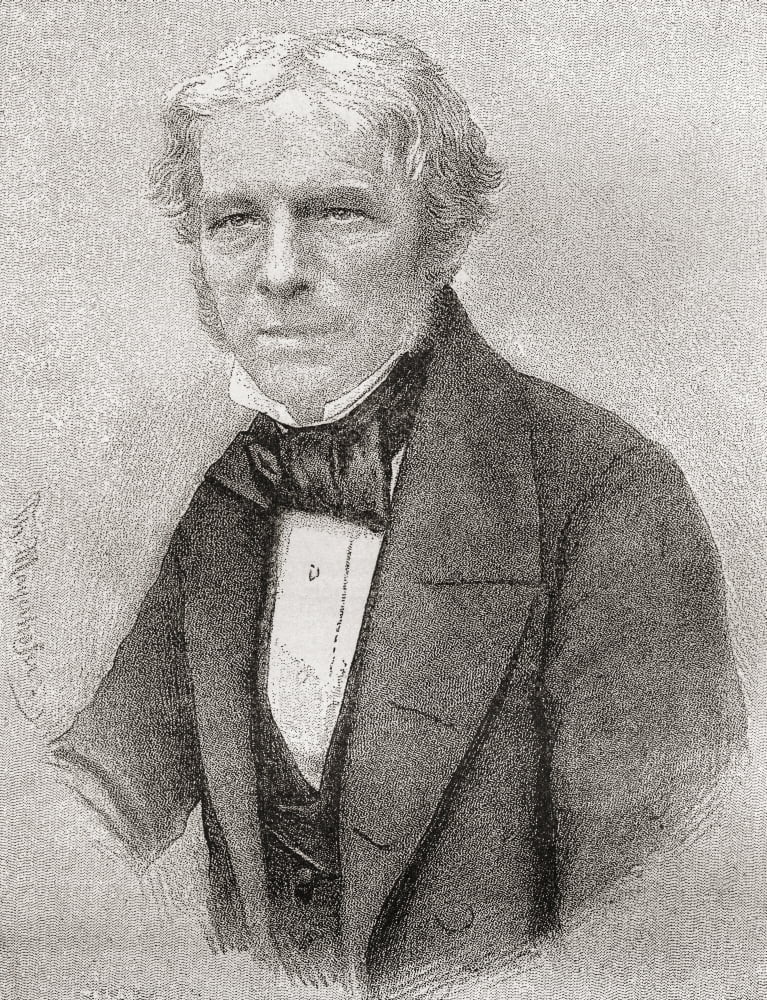 Michael Faraday 1791 Canvas Art - Ken Welsh Design Pics (12 x 16)