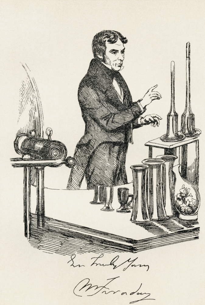 Michael Faraday 1791 Canvas Art - Ken Welsh Design Pics (24 x 36)