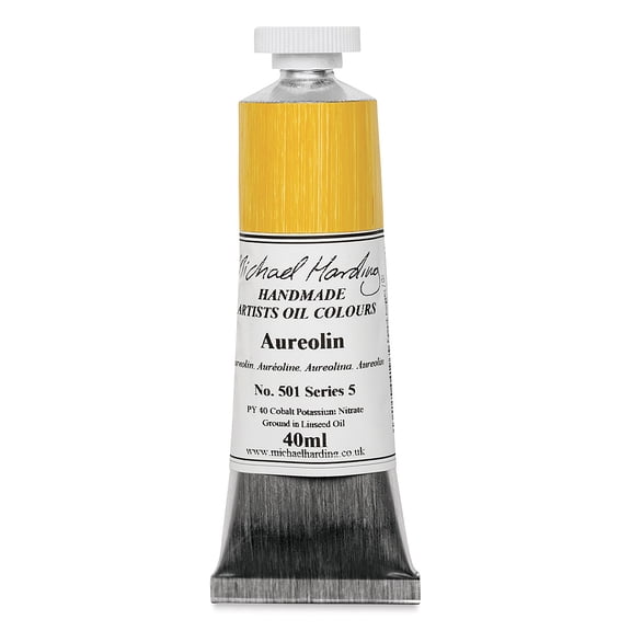 Michael Harding Artists Oil Color - Aureolin, 40 ml tube