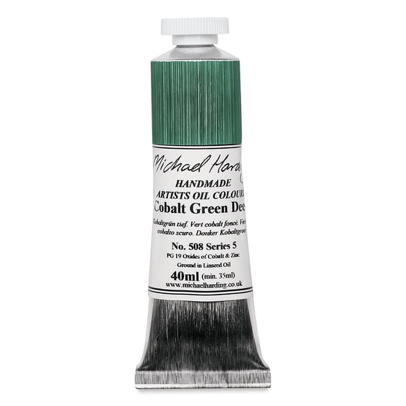 Michael Harding Artists Oil Color - Cobalt Green Deep, 40 ml tube
