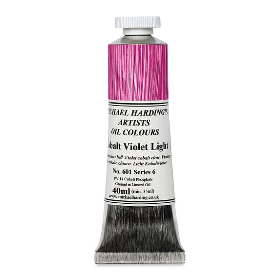 Michael Harding Artists Oil Color - Cobalt Violet Light, 40 ml tube