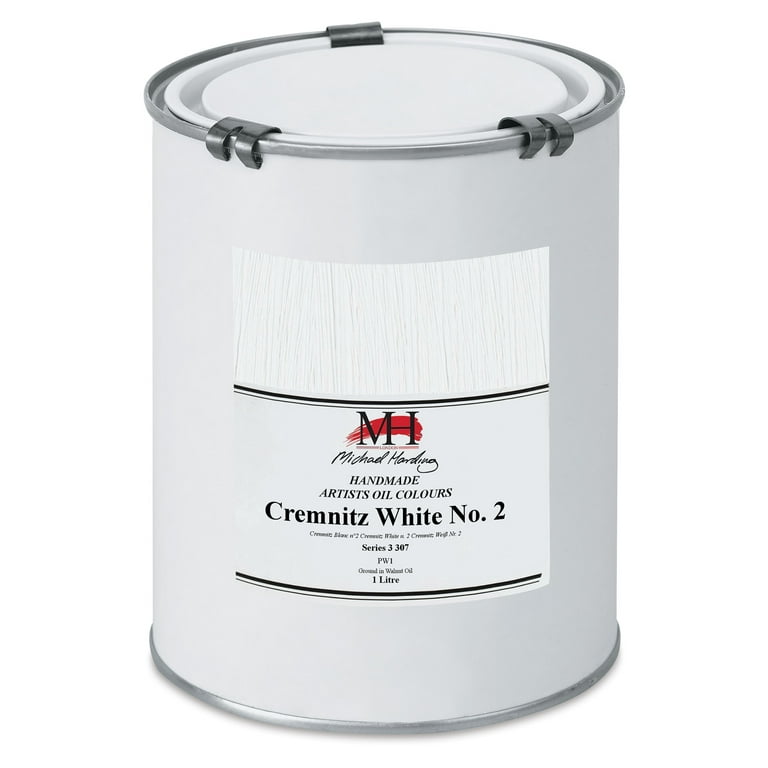 Michael Harding Artists Oil Color - Cremnitz White (Walnut Oil), 1 Liter 