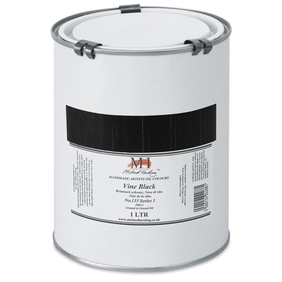 Michael Harding Artists Oil Color - Vine Black, 1 Liter