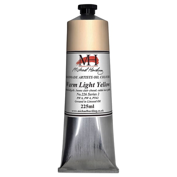 Michael Harding Artists Oil Color Warm Light Yellow, 225 ml tube