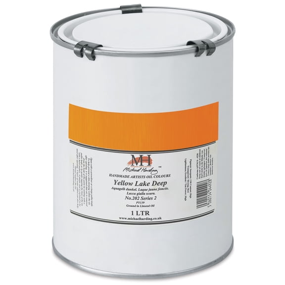 Michael Harding Artists Oil Color - Yellow Lake Deep, 1 Liter