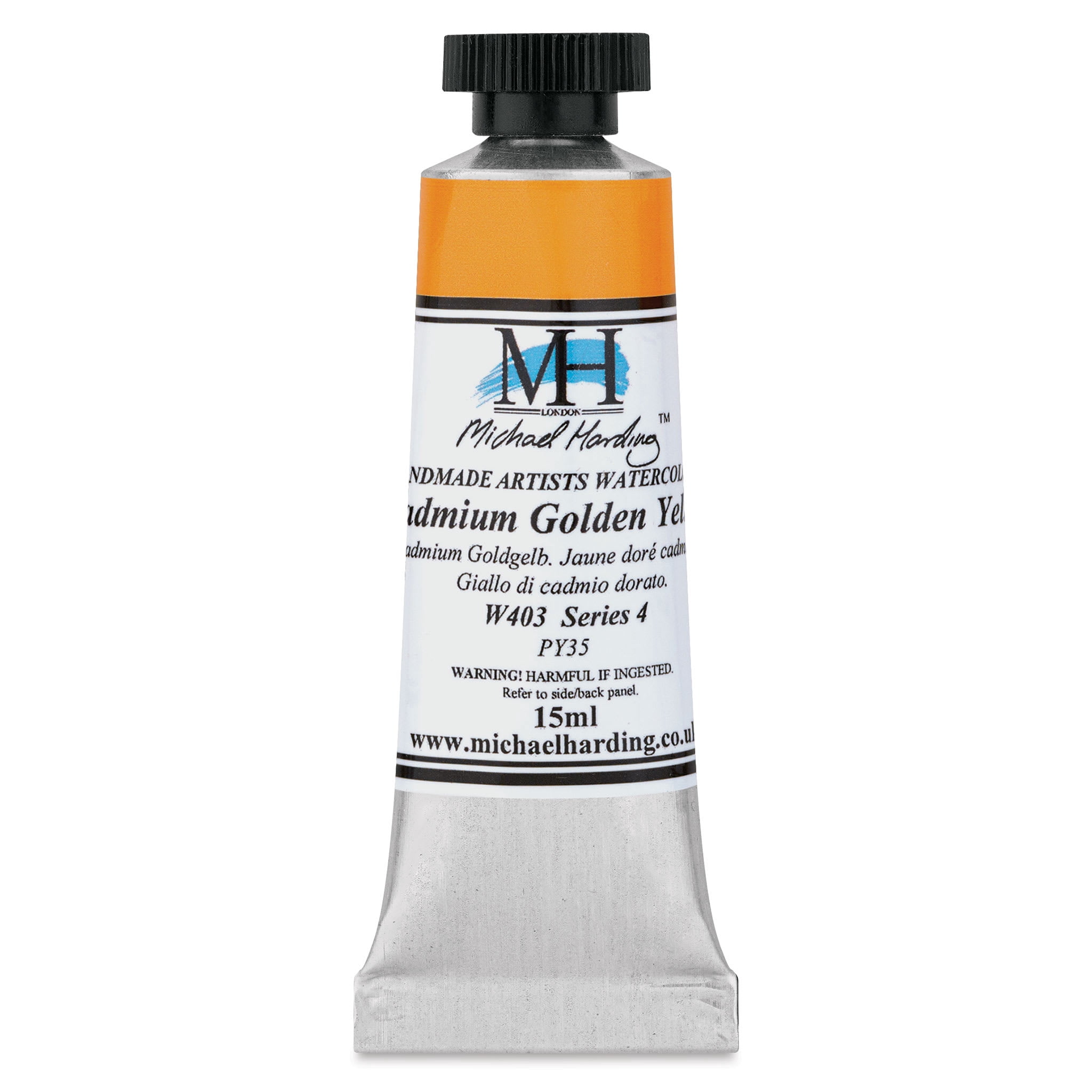 Michael Harding Artists Watercolor - Cadmium Golden Yellow, 15 ml