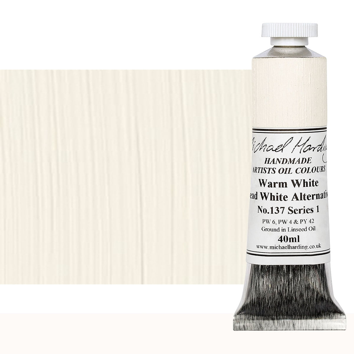 Michael Harding Handmade Artists Oil Color 40ml - Warm White