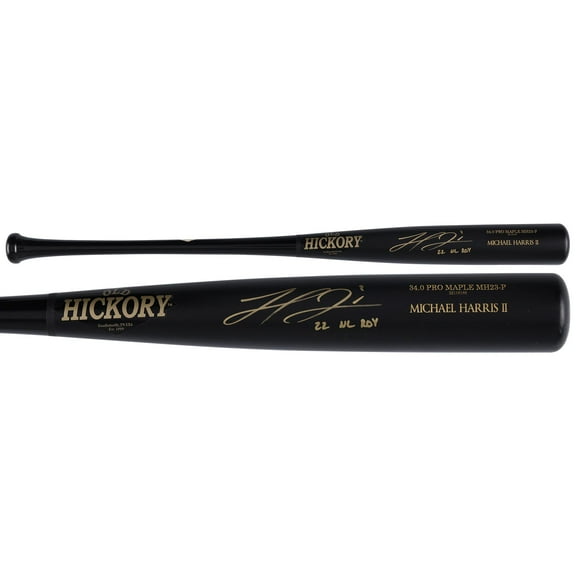 Michael Harris Atlanta Braves Autographed Old Hickory Game Model Bat with "22 NL ROY" Inscription - Fanatics Authentic Certified
