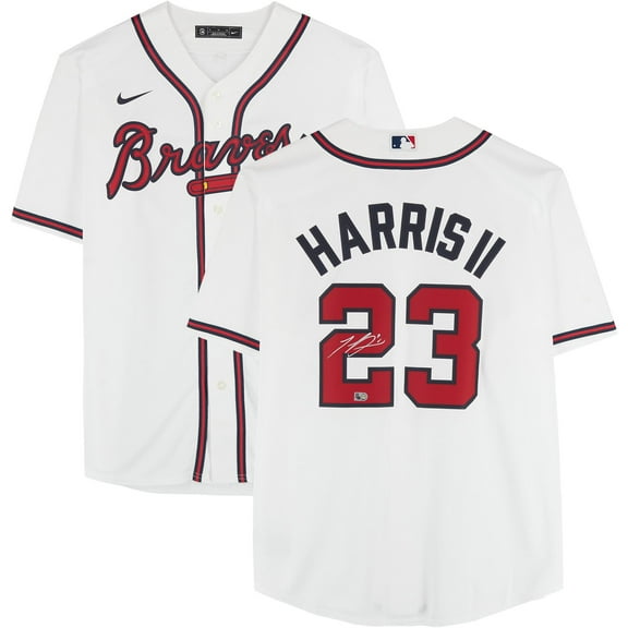 Michael Harris Atlanta Braves Autographed White Replica Jersey - Fanatics Authentic Certified