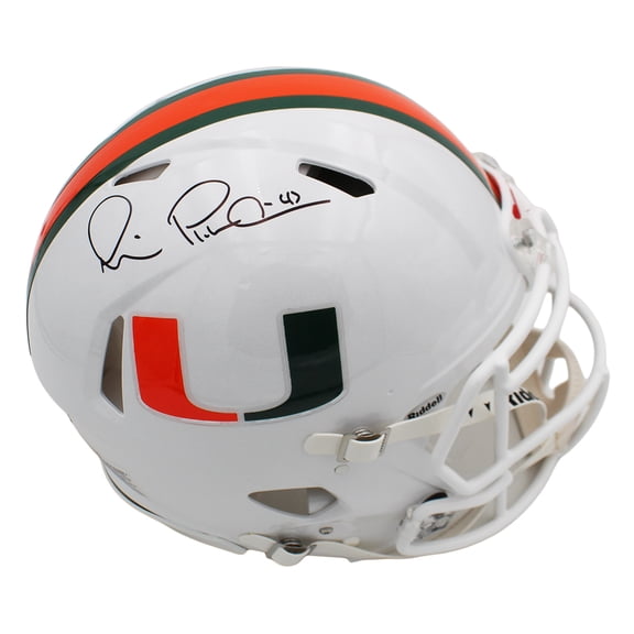Michael Irvin Autographed/Signed Miami Speed Pro White College Football Helmet
