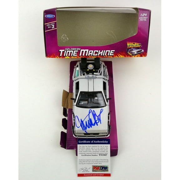 Michael J Fox Back To The Future Signed Autograph Delorean Model Car PSA/DNA COA