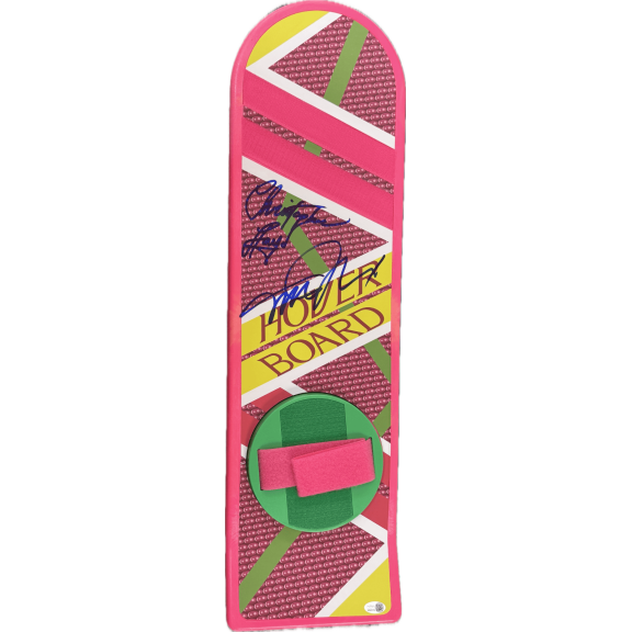 Michael J. Fox & Christopher Lloyd Signed Back To The Future Hoverboard JSA