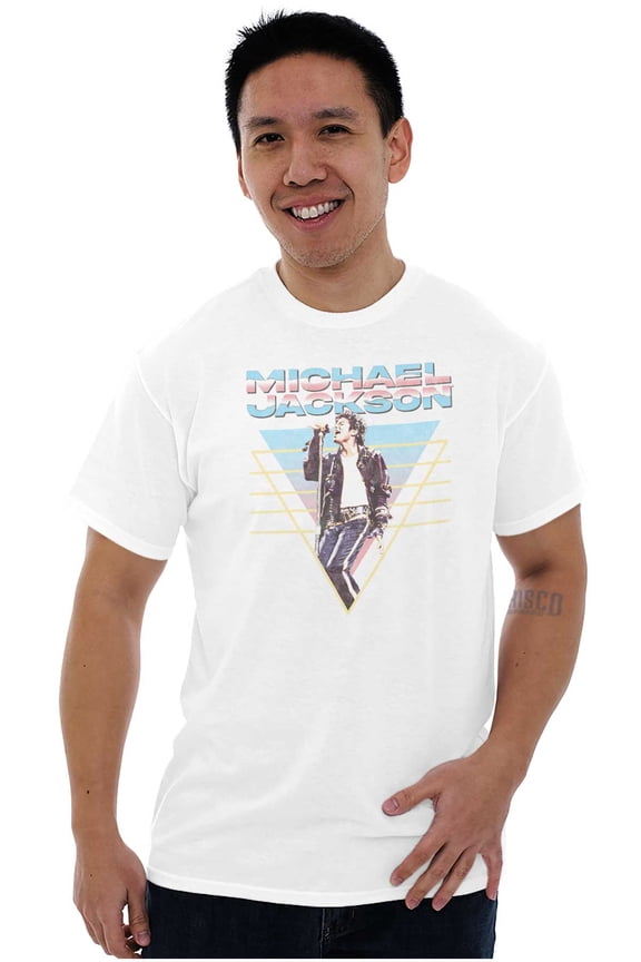 Michael Jackson 90s King of Pop Men's Graphic T Shirt Tees Brisco Brands L