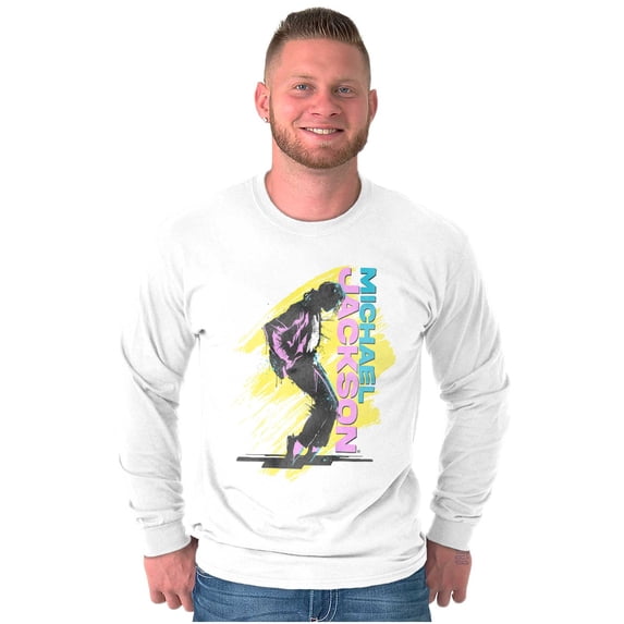Michael Jackson 90s Toe Stand Dance Crew Neck Long Sleeve Graphic Tee Brisco Brands S