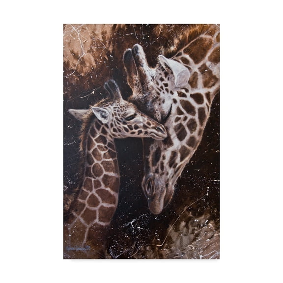 Michael Jackson 'Baby Giraffes' Canvas Art