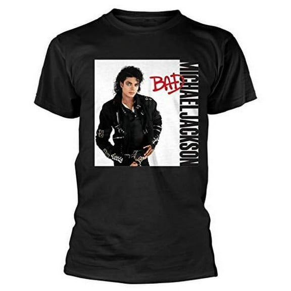 Michael Jackson 'Bad' (Black) T-Shirt (Extra Large)