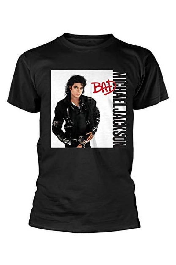Michael Jackson 'Bad' (Black) T-Shirt (Large)