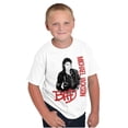 thumbnail image 1 of Michael Jackson Bad Music Album Cover Crewneck T Shirts Boy Girl Teen Brisco Brands XS, 1 of 5
