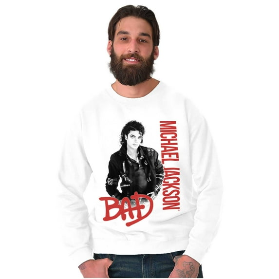 Michael Jackson Bad Music Album Cover Sweatshirt for Men or Women Brisco Brands M