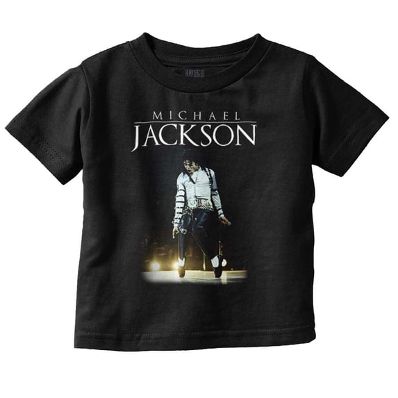 Michael Jackson Bad Tour Toe Stand Toddler Kids Crew Neck Graphic T-Shirt Brisco Brands 6M