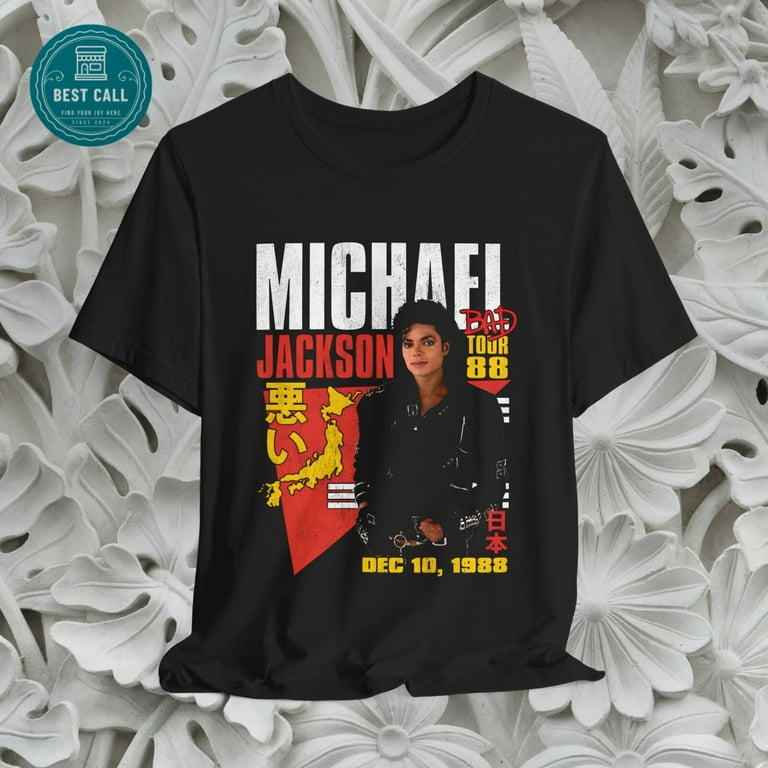 Michael Jackson Bad World Tour Fan-Made T-shirt, Tokyo, King of 