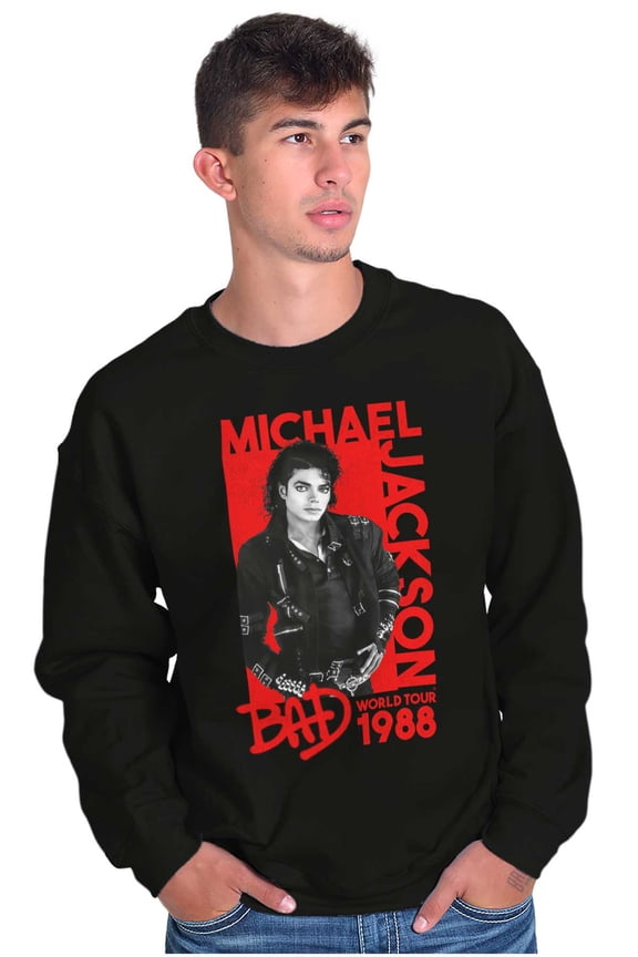 Michael Jackson Bad World Your 1988 Sweatshirt for Men or Women Brisco Brands L