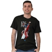 Michael Jackson Beat It King o f Pop Plus Size Crewneck Graphic Tee Shirt Brisco Brands 3X