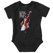 Michael Jackson Beat It King o f Pop Gender Neutral Printed Baby Bodysuit Brisco Brands NB