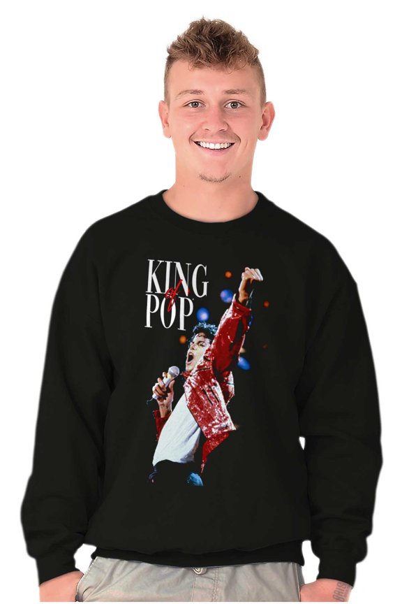 Michael Jackson Beat It King o f Pop Unisex Plus Fleece Graphic Sweatshirt Brisco Brands 4X