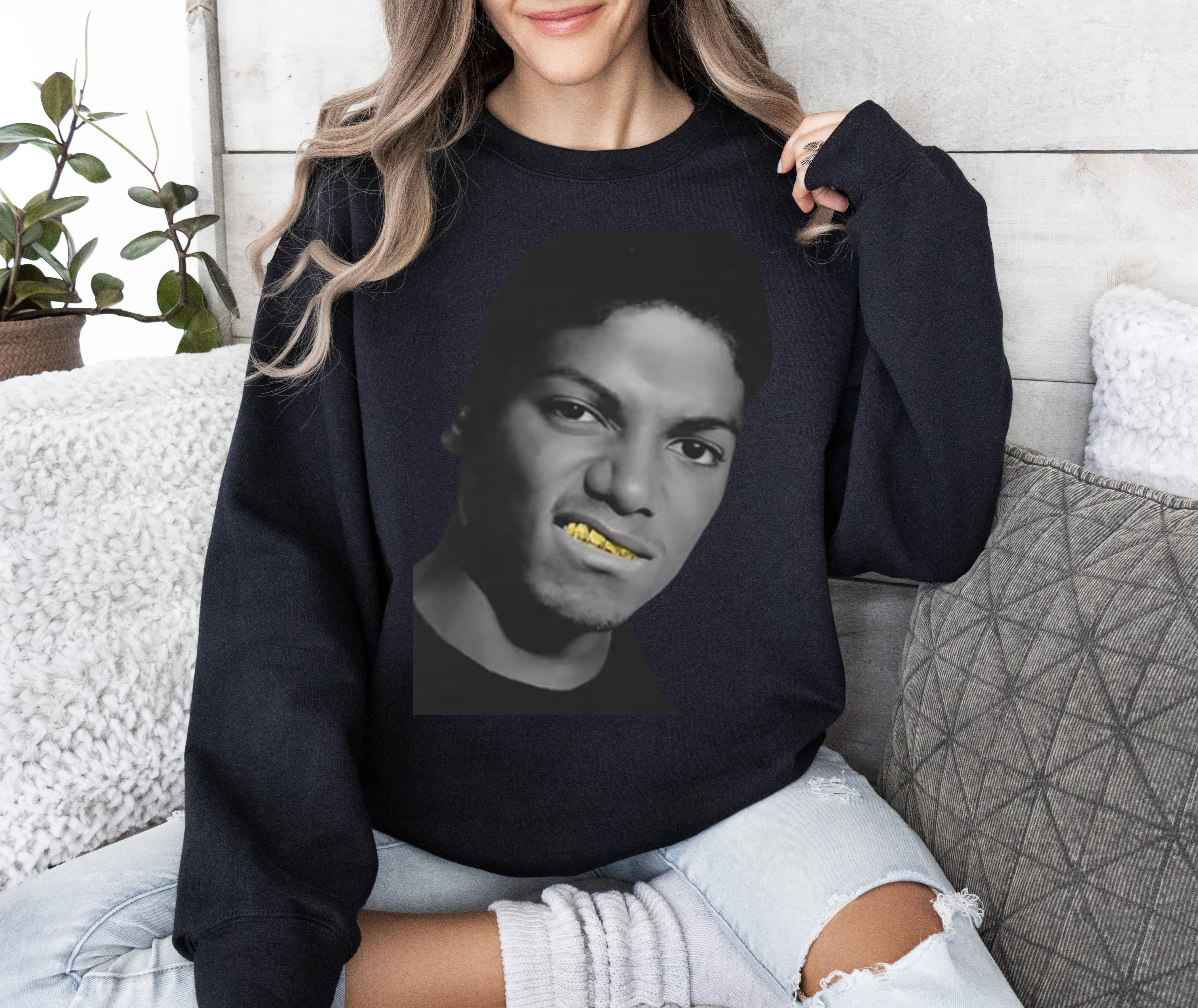 Michael Jackson スウェット　トップス Michael Jackson Gold Grill Graphic Sweatshirt, Unisex Sweatshirt