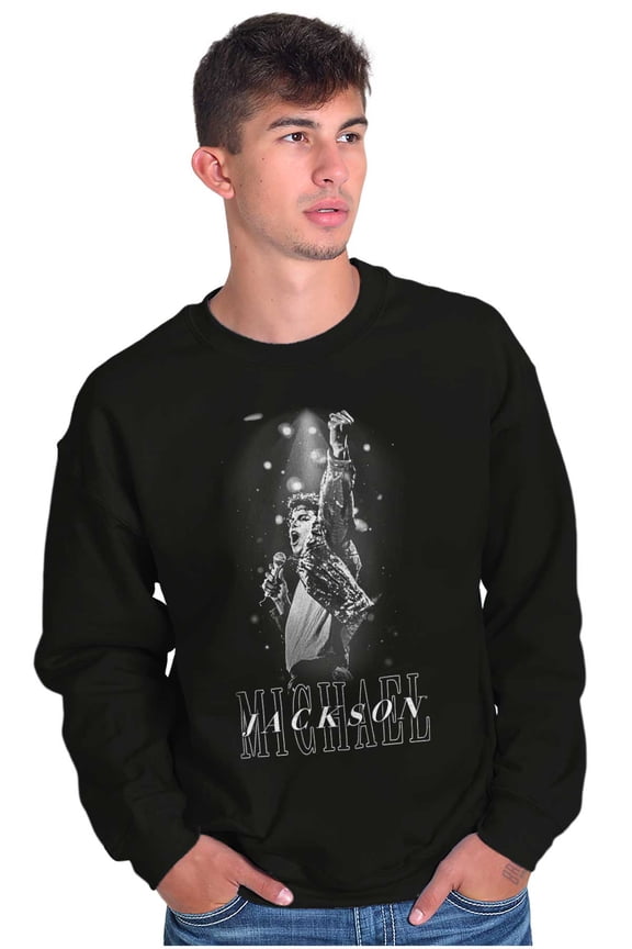 Iconic King of Pop Unisex Plus Fleece Graphic Sweatshirt Brisco Brands 2X