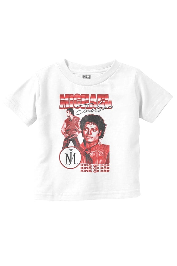 Michael Jackson King of Pop Music Toddler Boy Girl T Shirt Infant Toddler Brisco Brands 4T