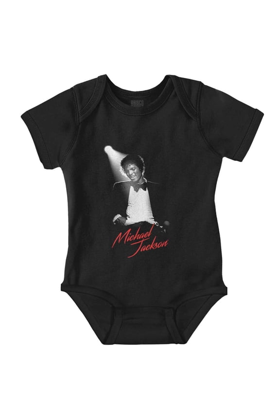 Michael Jackson King of Pop Spotlight Romper Boys or Girls Infant Baby Brisco Brands 18M