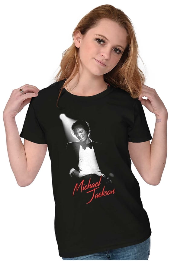 King of Pop Spotlight Womens Slim Fit Graphic Tee Brisco Brands L