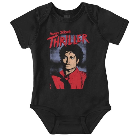 Michael Jackson King of Pop Thriller Gender Neutral Printed Baby Bodysuit Brisco Brands NB