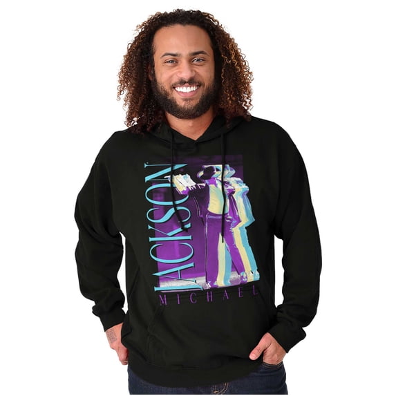 Michael Jackson MJ Dance Glitch Graphic Pullover Hoodie Brisco Brands S