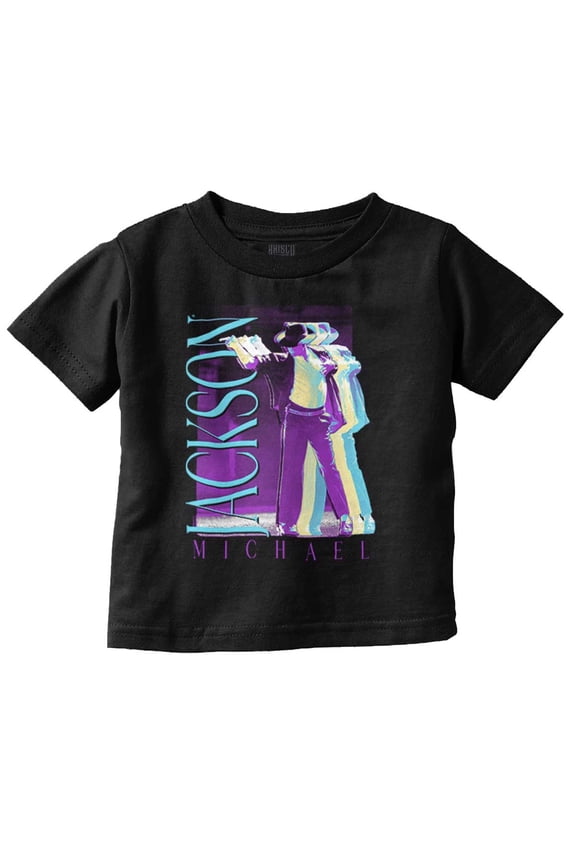 Michael Jackson MJ Dance Glitch Toddler Boy Girl T Shirt Infant Toddler Brisco Brands 6M