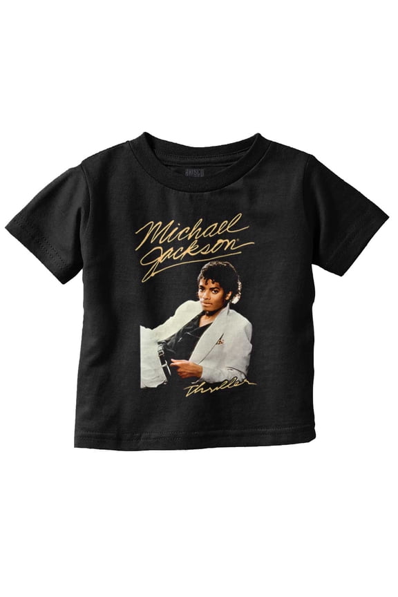 Michael Jackson MJ Thriller Album Toddler Boy Girl T Shirt Infant Toddler Brisco Brands 5T