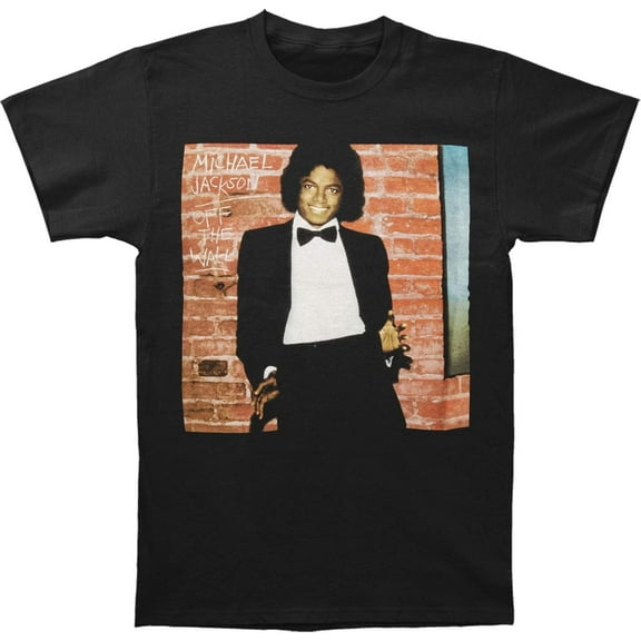 Michael Jackson Men's Off The Wall Slim-fit T-Shirt Black Small | Officially Licensed Merchandise