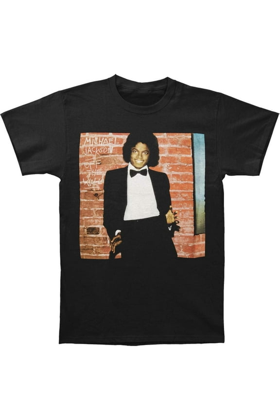 Michael Jackson Men's Off The Wall Slim-fit T-Shirt Black Small | Officially Licensed Merchandise
